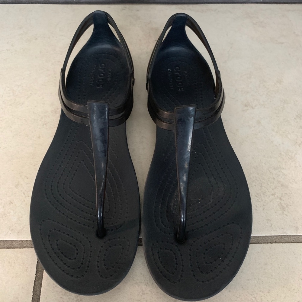 Crocs black sandals